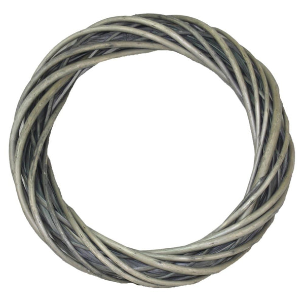 Red Hamper Wicker Medium Antique Wash Ring Wreath