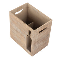 Red Hamper Wooden 6 Wine Bottle Cut-Out Carrier