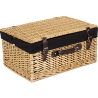 Red Hamper Buff 51cm Picnic Basket