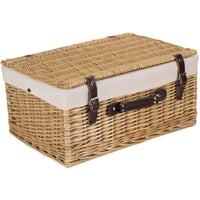 Red Hamper Buff 51cm Picnic Basket