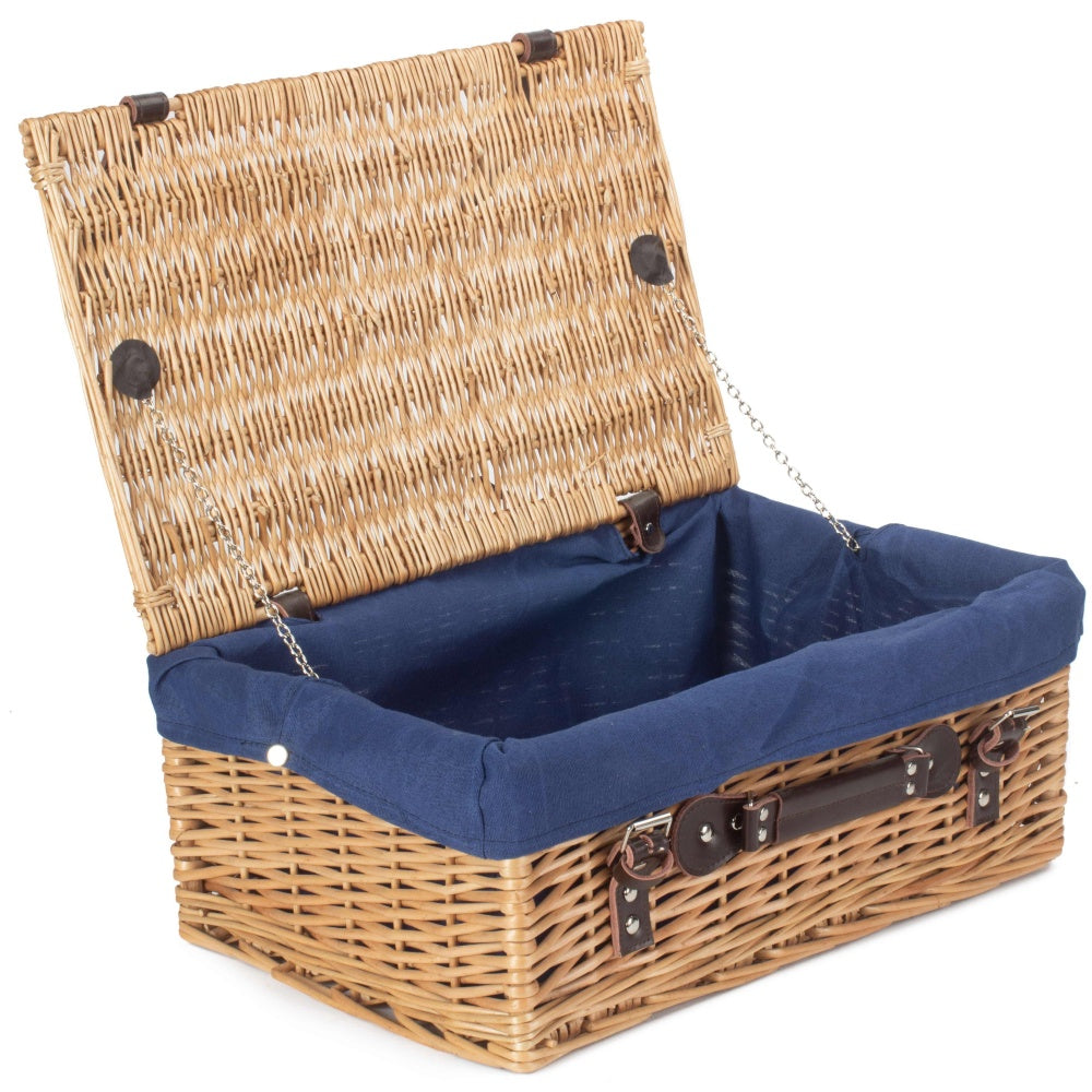 Red Hamper Buff 45cm Picnic Basket