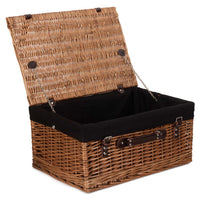 Red Hamper Double Steamed 51cm Picnic Basket