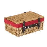 Red Hamper 36cm Picnic Wicker Basket