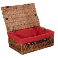 Red Hamper 46cm Double Steamed Picnic Basket