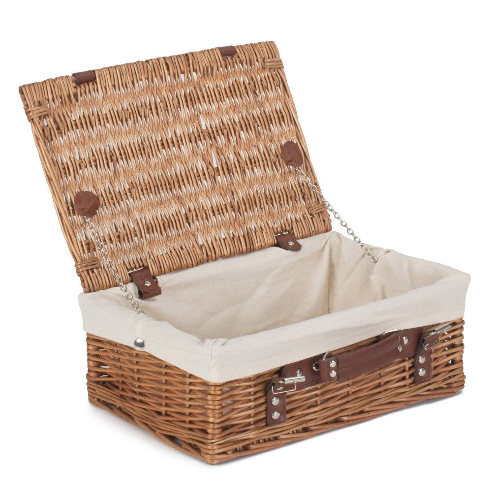 Red Hamper Double Steamed Wicker Picnic Basket