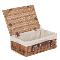 Red Hamper Double Steamed Wicker Picnic Basket