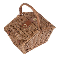 Red Hamper Small Elegant Picnic Wicker Basket