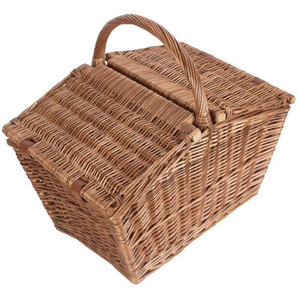 Red Hamper Large Elegant Picnic Wicker Basket