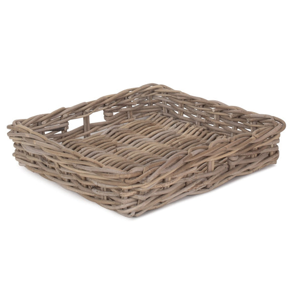 Red Hamper Square Rattan Serving Basket