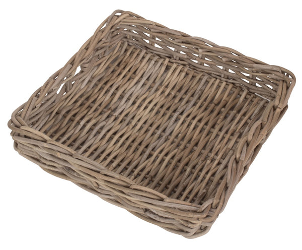 Red Hamper Square Rattan Serving Basket