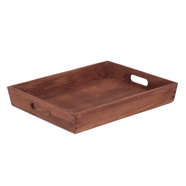 Red Hamper Wooden Serving Tray